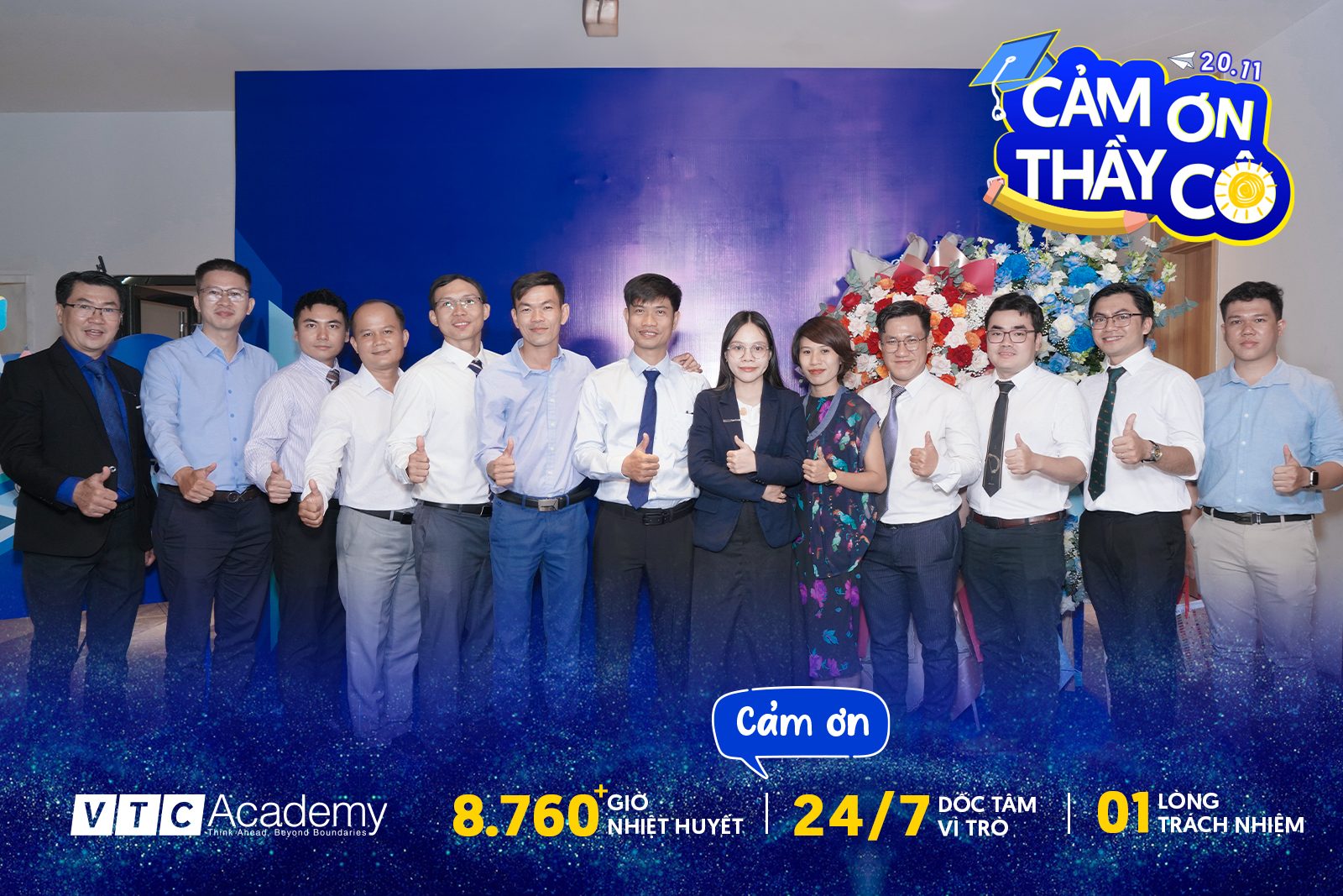 Vietnamese Teachers' Day at VTC Academy — with the rest of the faculty